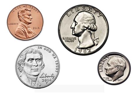 Penny, Nickel, Dime .